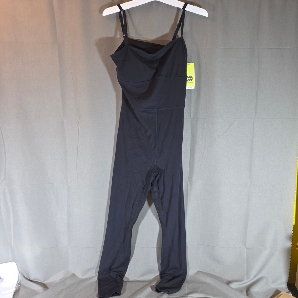 All in Motion Everyday Soft Active Bodysuit Black S W9890W Adjustable Straps NWT